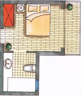 帶衛(wèi)浴間的臥室宜通風干燥